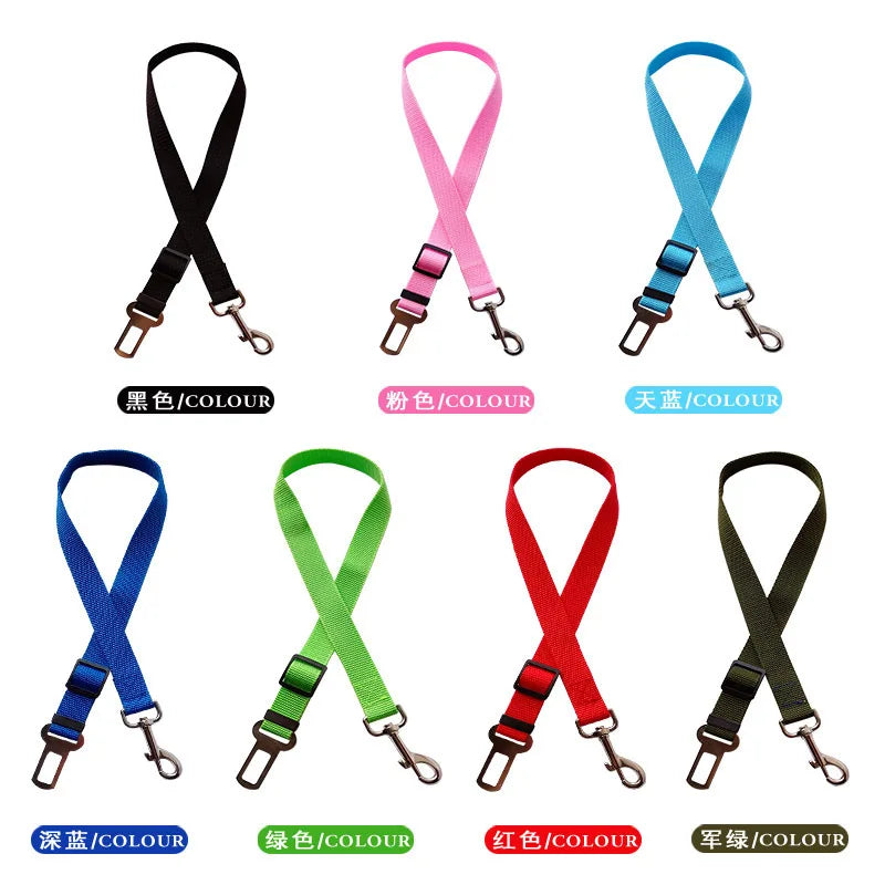 Adjustable Pet Car Safety Seat Belt and Leash